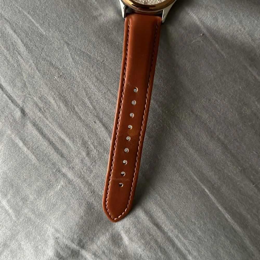 FOSSIL brown leather band watch - Picture 4 of 6